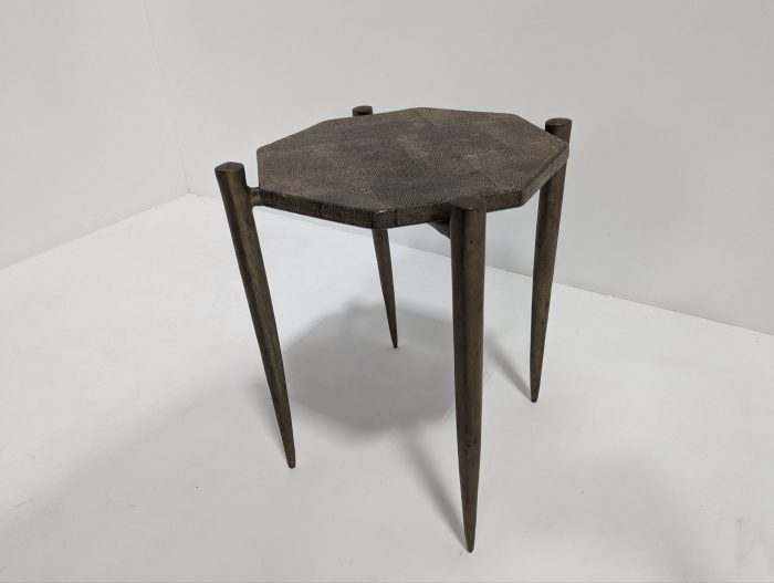 Brass Ceramic Side Drinks Table - The Designer Furniture Company