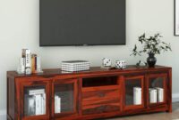 Rustic barnwood TV stand console