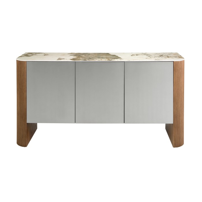 Lacquered wood and marble sideboard - Angel Cerdá
