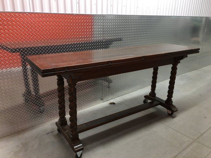 Rolling buffet table for living space