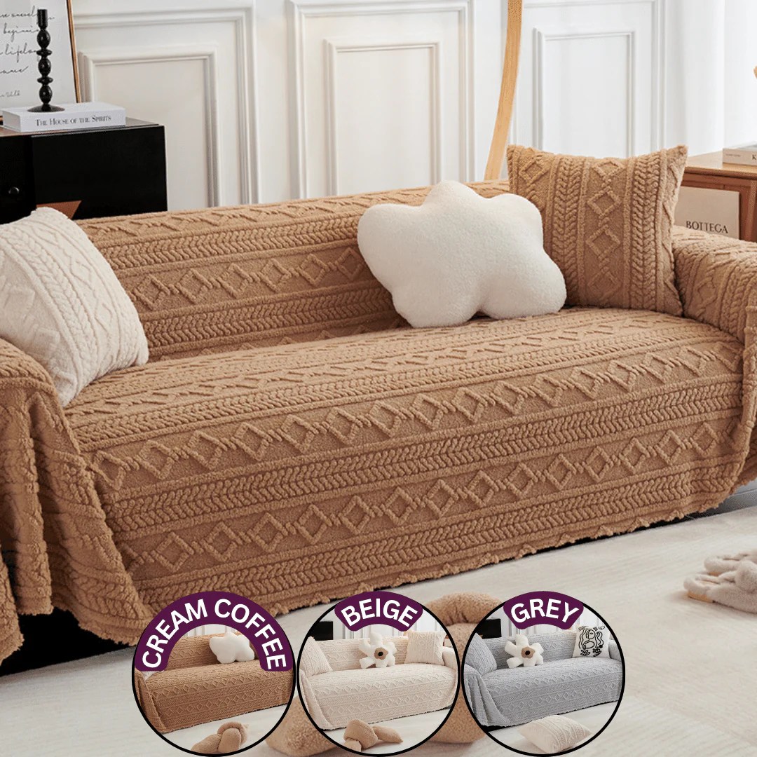This Super Soft Throw Blanket Sofa Looks Like The Most Cozy Couch Ever