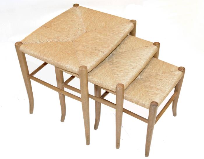 Set of Three Italian Nesting Stools For Sale at 1stDibs | nesting seats