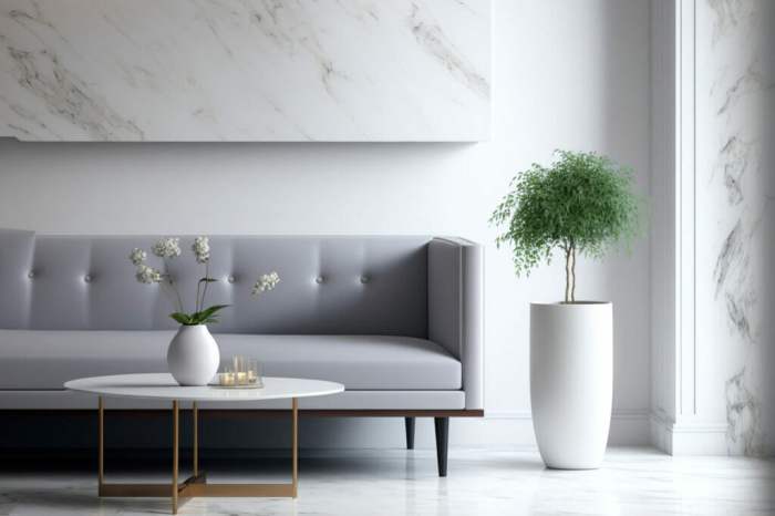 Ceramic top drink table for sofa