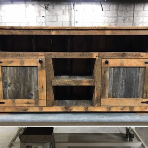 Barnwood Rustic Empire TV Stand